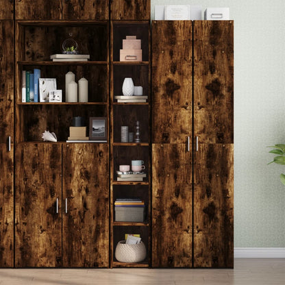 Skříň Highboard Betonově Šedá 30 X 41 X 185 Cm Kompozitní Dřevo