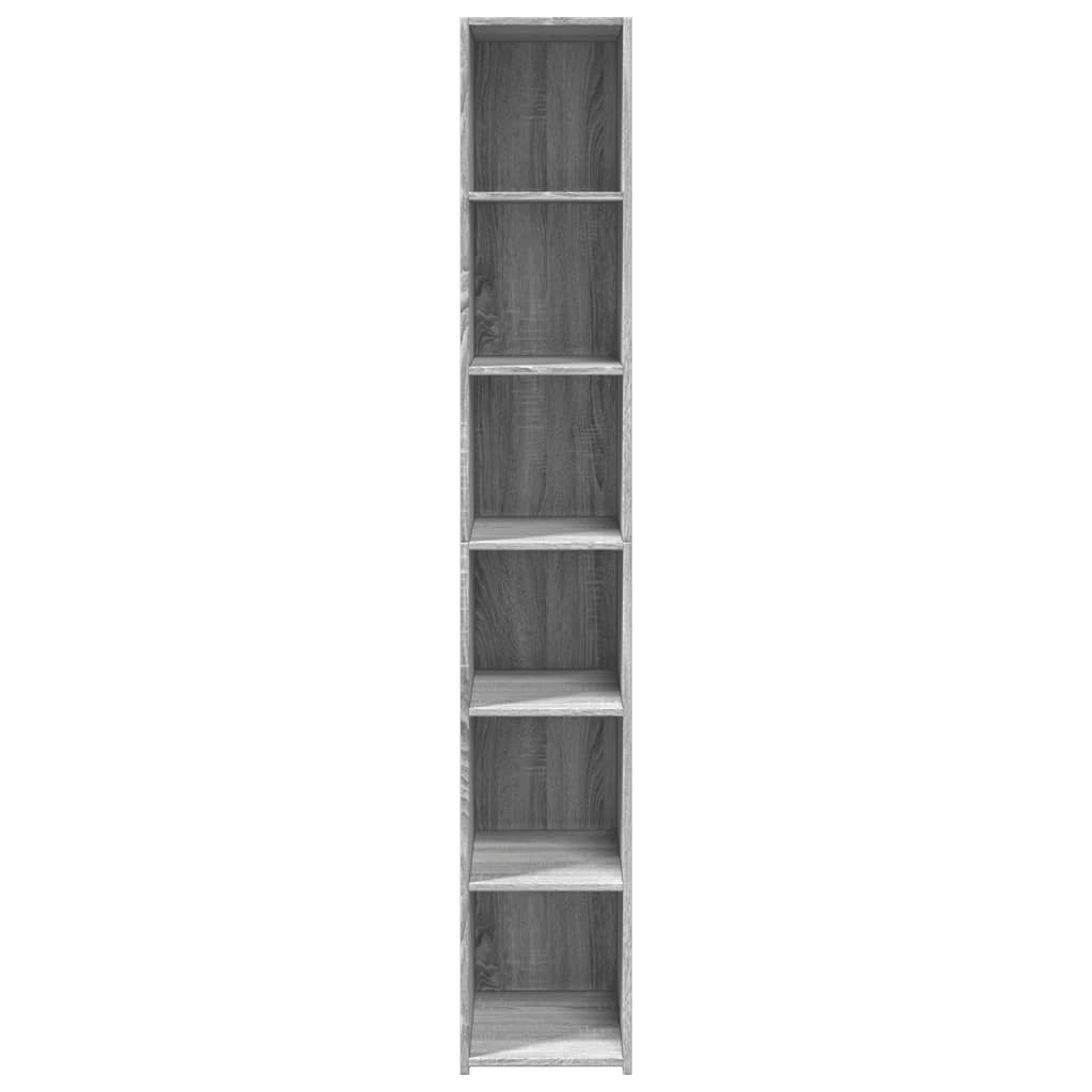 Skříň Highboard Šedá Sonoma 30 X 41 X 185 Cm Kompozitní Dřevo
