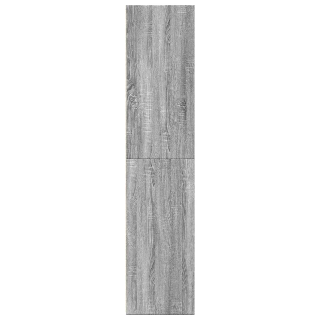 Skříň Highboard Šedá Sonoma 30 X 41 X 185 Cm Kompozitní Dřevo