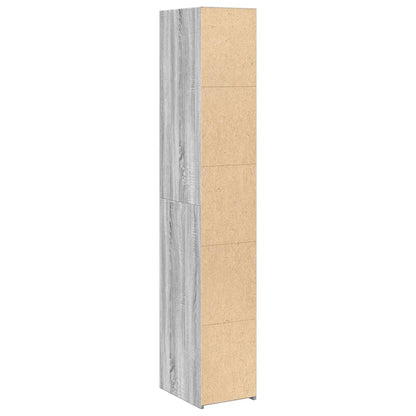 Skříň Highboard Šedá Sonoma 30 X 41 X 185 Cm Kompozitní Dřevo