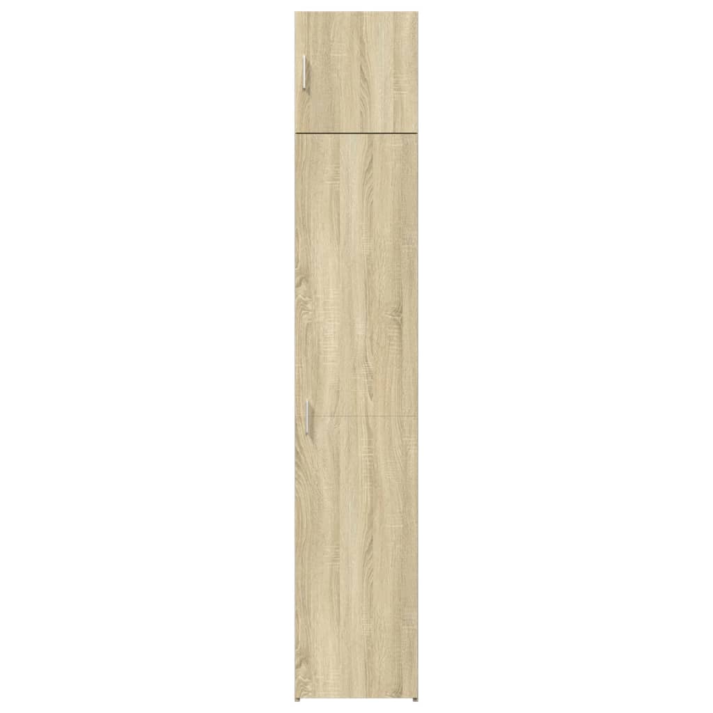 Úzká Úložná Skříňka Dub Sonoma 40X42,5X225 Cm Kompozitní Dřevo