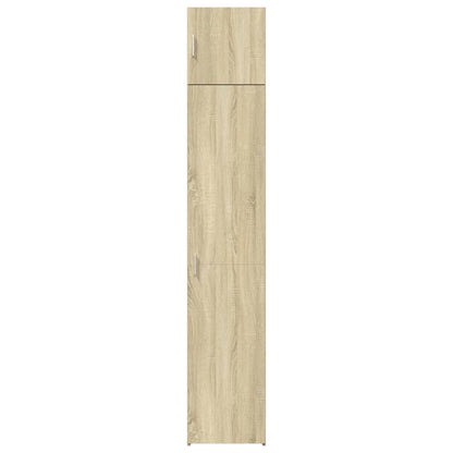 Úzká Úložná Skříňka Dub Sonoma 40X42,5X225 Cm Kompozitní Dřevo