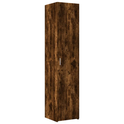 Úzká Úložná Skříňka Kouřový Dub 40X42,5X225 Cm Kompozitní Dřevo
