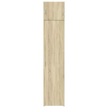 Úzká Úložná Skříňka Dub Sonoma 45X42,5X225 Cm Kompozitní Dřevo