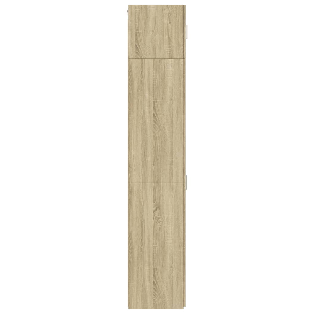 Úzká Úložná Skříňka Dub Sonoma 45X42,5X225 Cm Kompozitní Dřevo