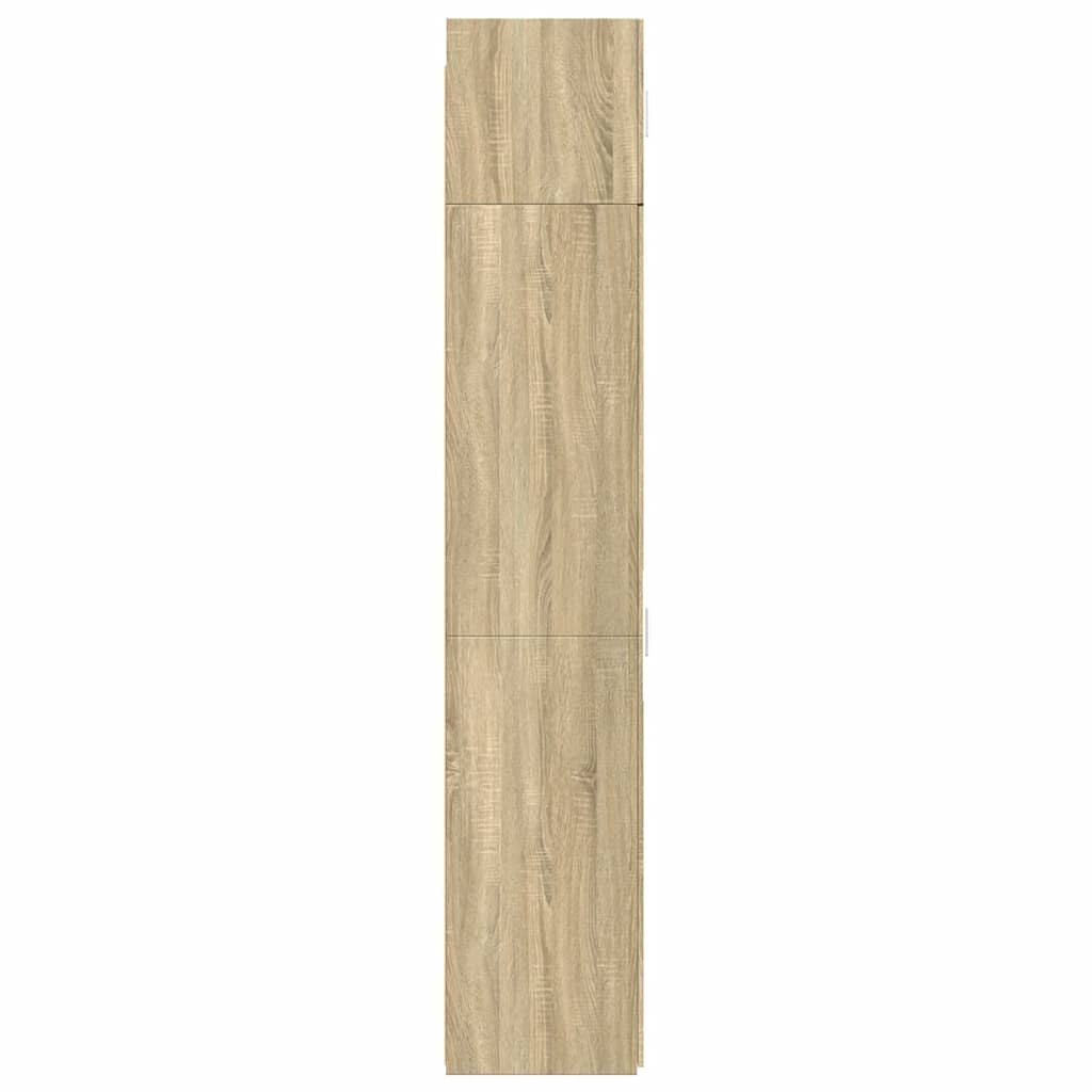 Úzká Úložná Skříňka 50X42,5X225 Cm Kompozitní Dřevo