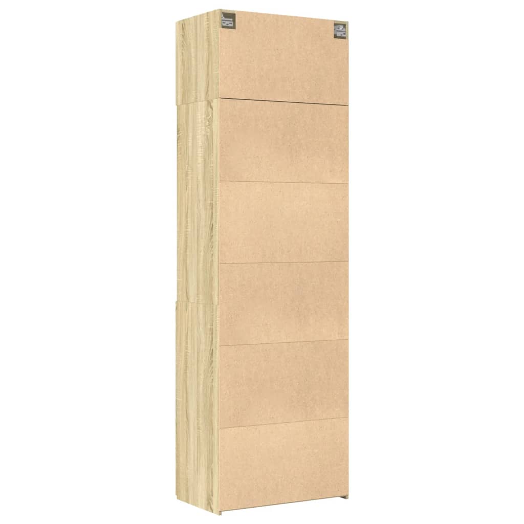 Úzká Úložná Dub Sonoma 70X42,5X225 Cm Kompozitní Dřevo