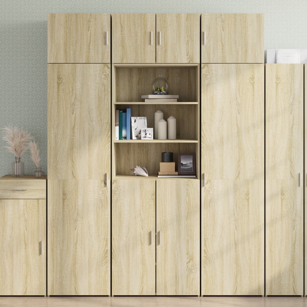 Úzká Úložná Dub Sonoma 70X42,5X225 Cm Kompozitní Dřevo