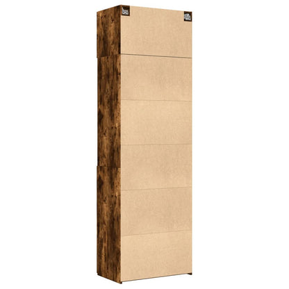 Úzká Úložná Kouřový Dub 70X42,5X225 Cm Kompozitní Dřevo