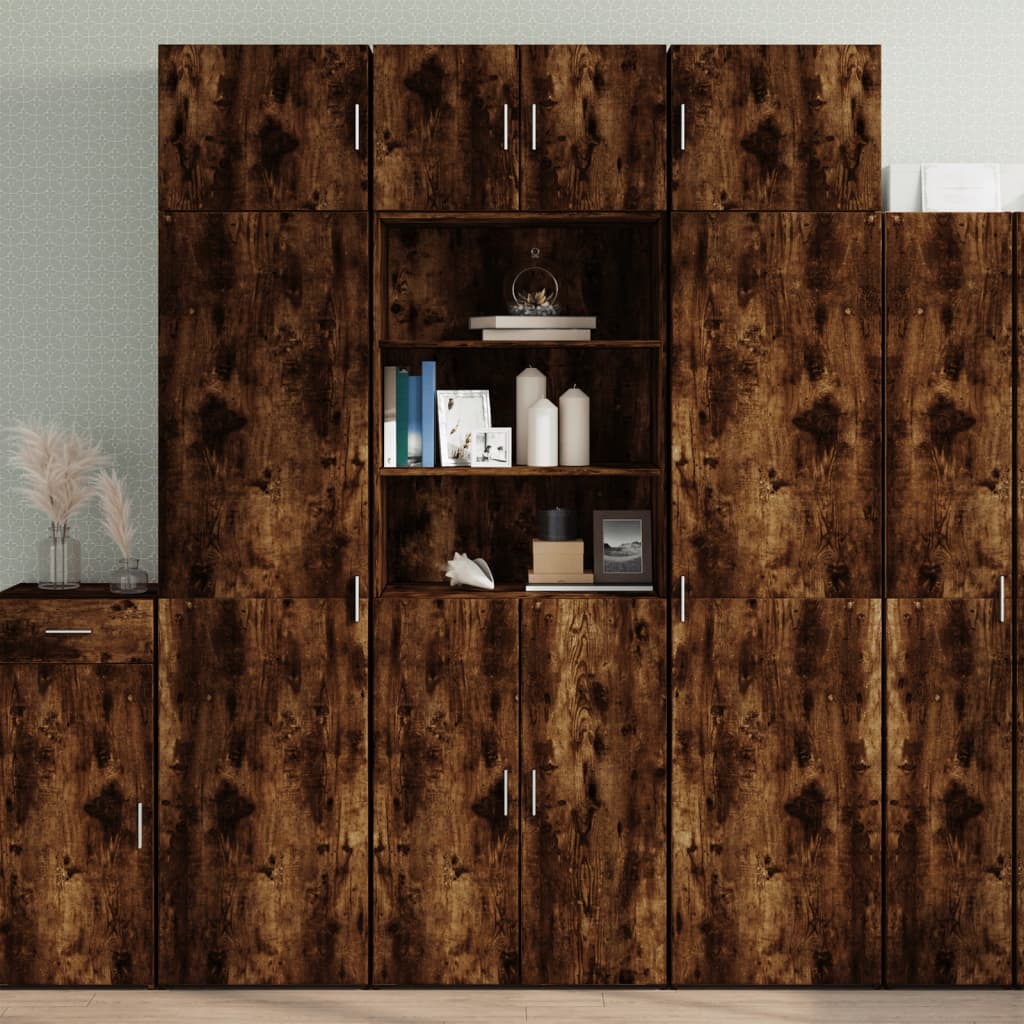 Úzká Úložná Kouřový Dub 70X42,5X225 Cm Kompozitní Dřevo