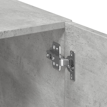 Úložná Skříňka Betonově Šedá 70X42,5X225 Cm Kompozitní Dřevo