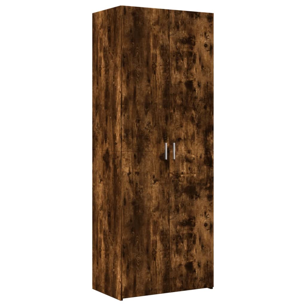 Úzká Úložná Kouřový Dub 70X42,5X225 Cm Kompozitní Dřevo