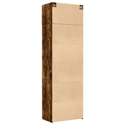 Úzká Úložná Kouřový Dub 70X42,5X225 Cm Kompozitní Dřevo