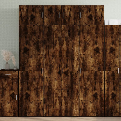 Úzká Úložná Kouřový Dub 70X42,5X225 Cm Kompozitní Dřevo