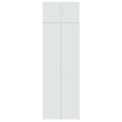 Úzká Úložná Bílá 70 X 42,5 X 225 Cm Kompozitní Dřevo