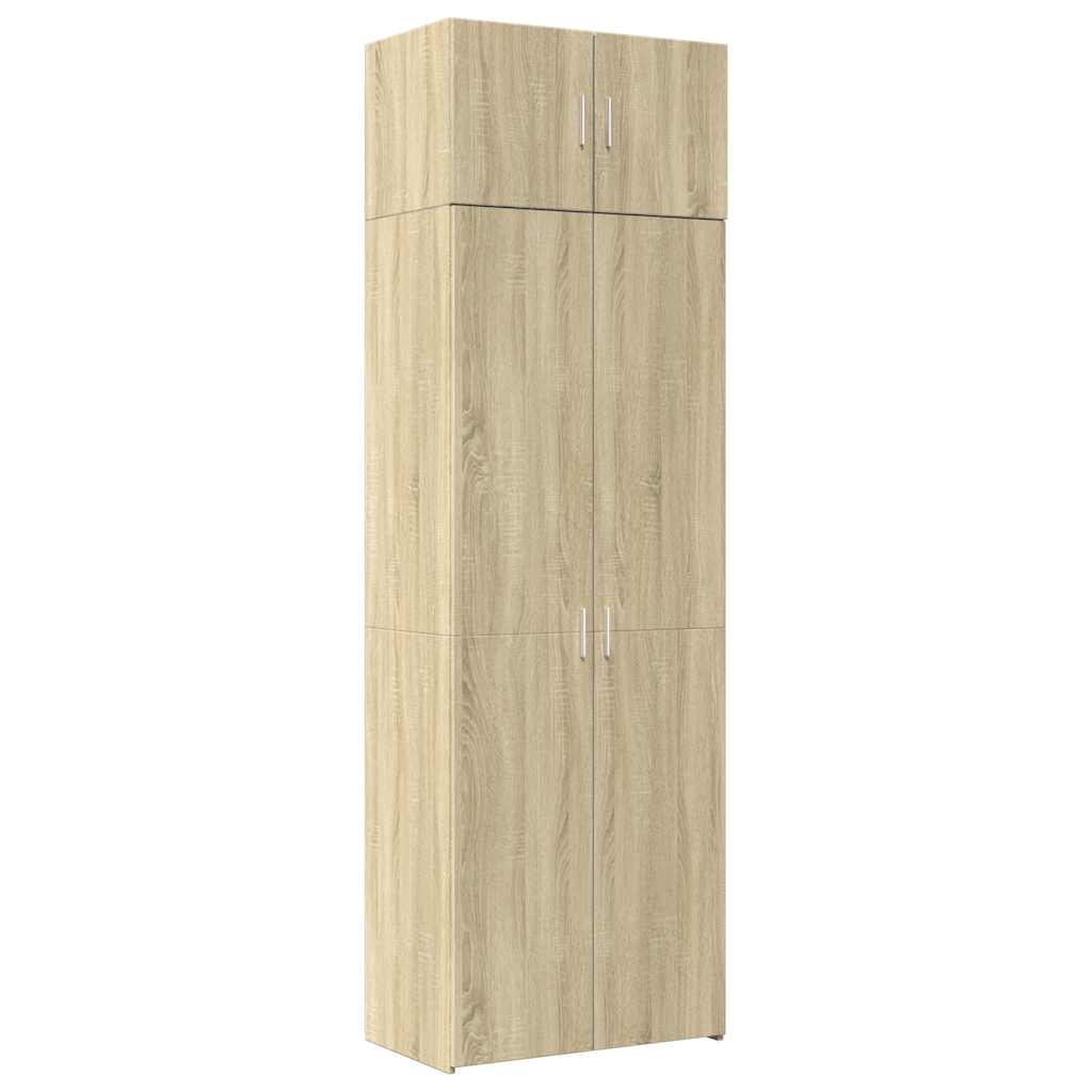 Úzká Úložná Dub Sonoma 70X42,5X225 Cm Kompozitní Dřevo