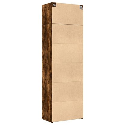 Úzká Úložná Kouřový Dub 70X42,5X225 Cm Kompozitní Dřevo