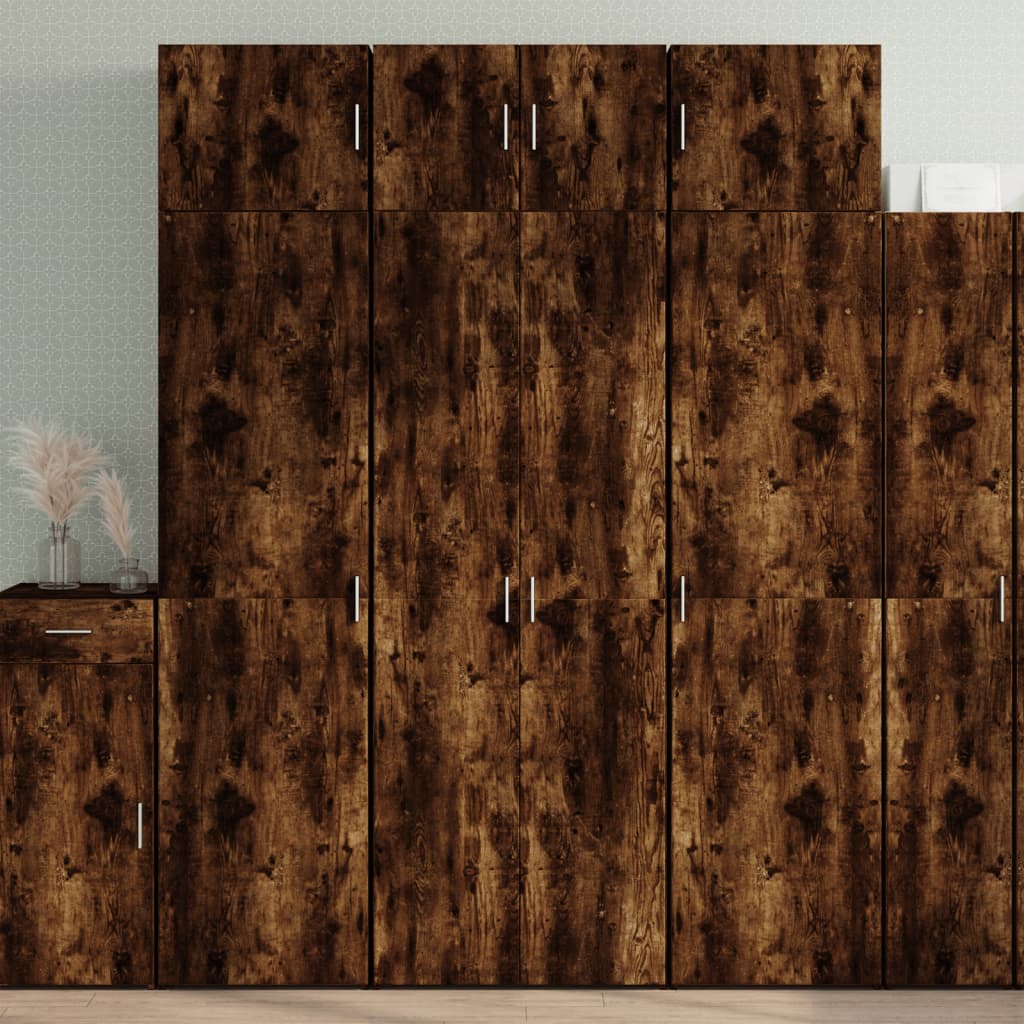 Úzká Úložná Kouřový Dub 70X42,5X225 Cm Kompozitní Dřevo