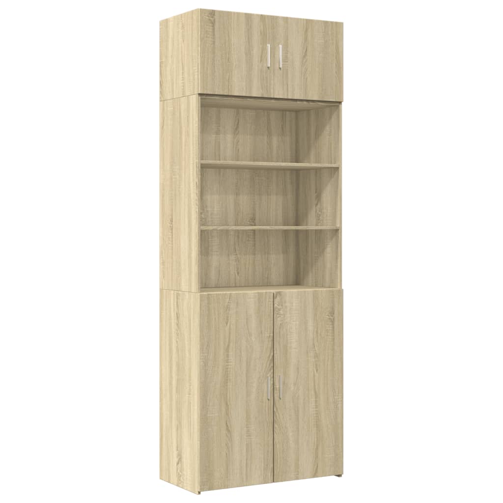 Úzká Úložná Dub Sonoma 80X42,5X225 Cm Kompozitní Dřevo