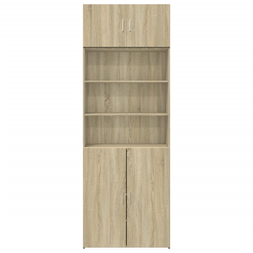 Úzká Úložná Dub Sonoma 80X42,5X225 Cm Kompozitní Dřevo