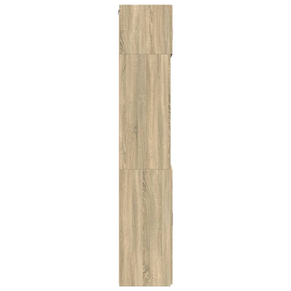 Úzká Úložná Dub Sonoma 80X42,5X225 Cm Kompozitní Dřevo