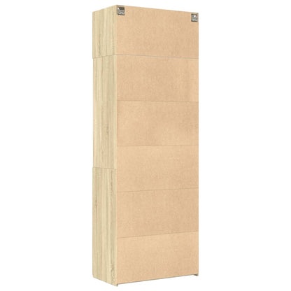 Úzká Úložná Dub Sonoma 80X42,5X225 Cm Kompozitní Dřevo