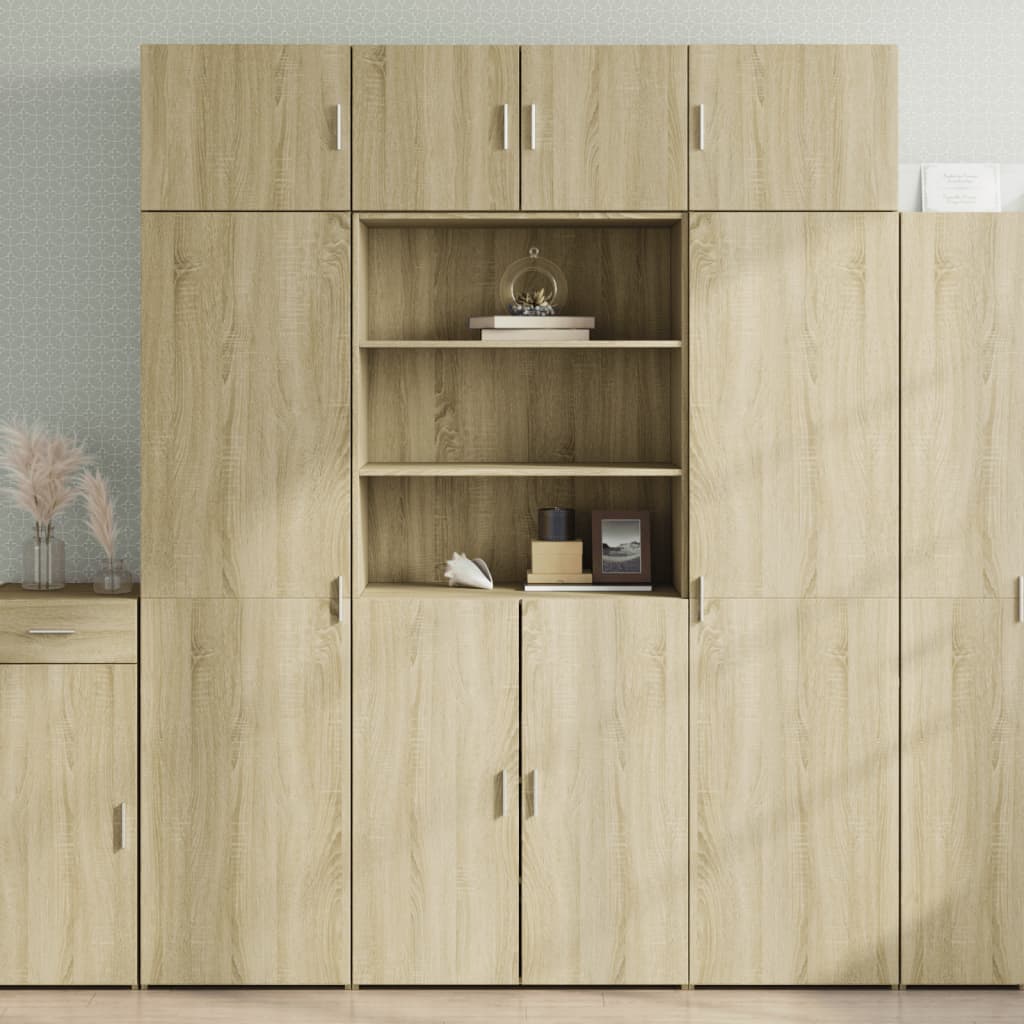 Úzká Úložná Dub Sonoma 80X42,5X225 Cm Kompozitní Dřevo