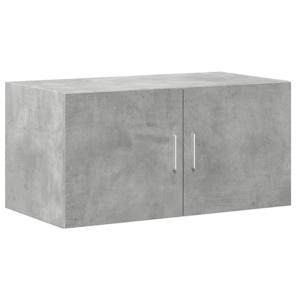 Úložná Skříňka Betonově Šedá 80X42,5X225 Cm Kompozitní Dřevo