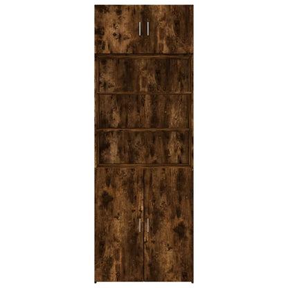 Úzká Úložná Kouřový Dub 80X42,5X225 Cm Kompozitní Dřevo