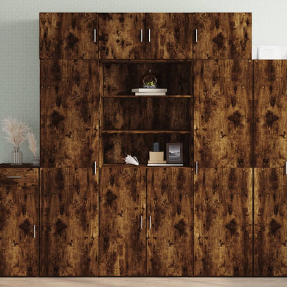 Úzká Úložná Kouřový Dub 80X42,5X225 Cm Kompozitní Dřevo