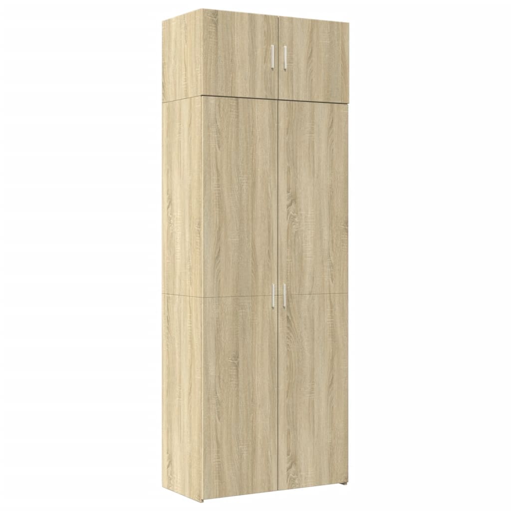 Úzká Úložná Dub Sonoma 80X42,5X225 Cm Kompozitní Dřevo