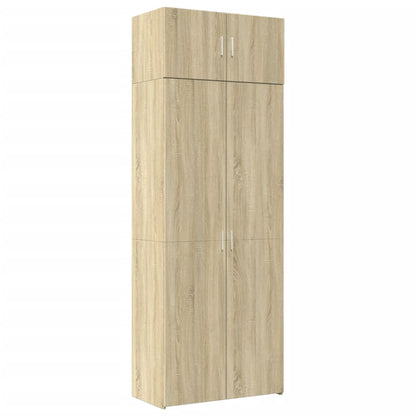 Úzká Úložná Dub Sonoma 80X42,5X225 Cm Kompozitní Dřevo