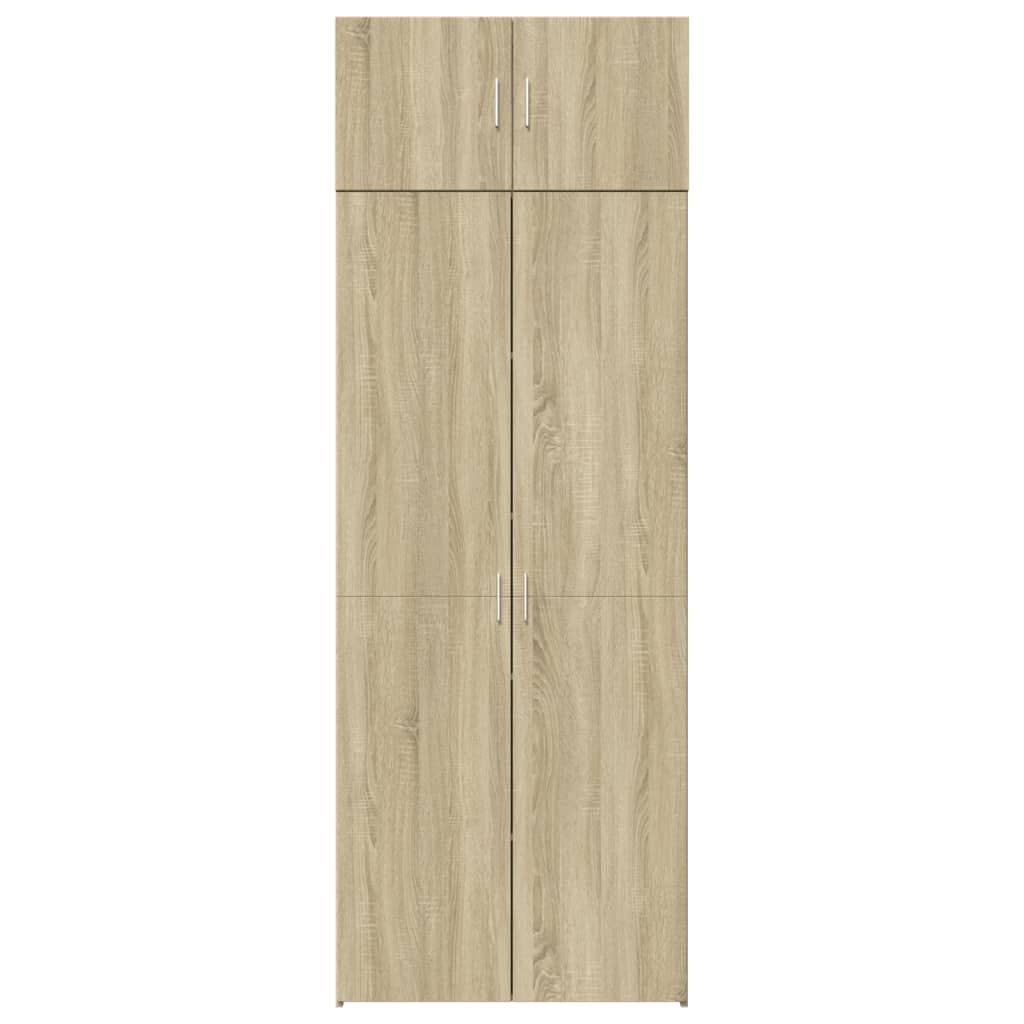 Úzká Úložná Dub Sonoma 80X42,5X225 Cm Kompozitní Dřevo