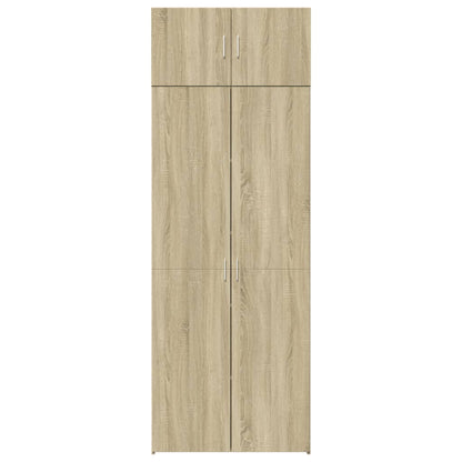 Úzká Úložná Dub Sonoma 80X42,5X225 Cm Kompozitní Dřevo