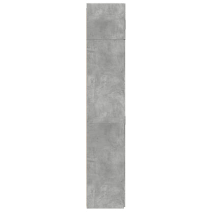 Úložná Skříňka Betonově Šedá 80X42,5X225 Cm Kompozitní Dřevo
