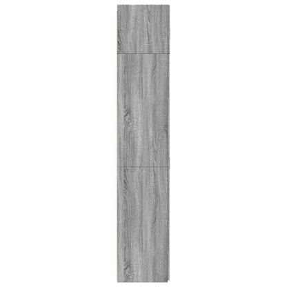 Úzká Úložná Šedá Sonoma 80X42,5X225 Cm Kompozitní Dřevo