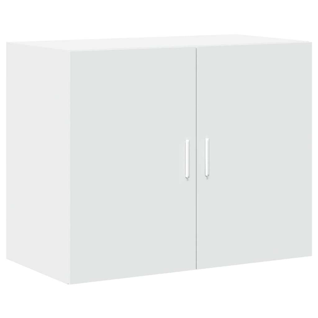 Skříň Highboard Bílá 80 X 42,5 X 249 Cm Kompozitní Dřevo