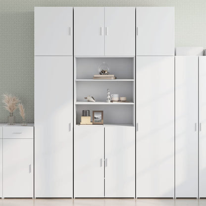 Skříň Highboard 80 X 42,5 X 249 Cm Kompozitní Dřevo