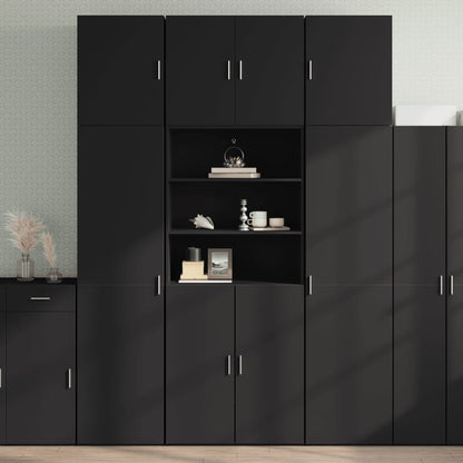 Skříň Highboard 80 X 42,5 X 249 Cm Kompozitní Dřevo