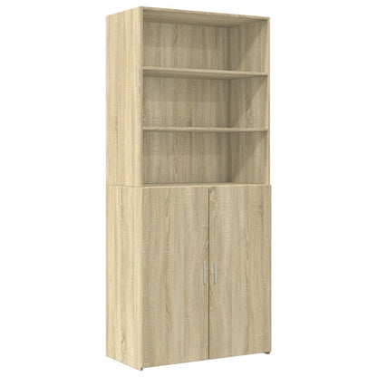 Skříň Highboard 80 X 42,5 X 249 Cm Kompozitní Dřevo