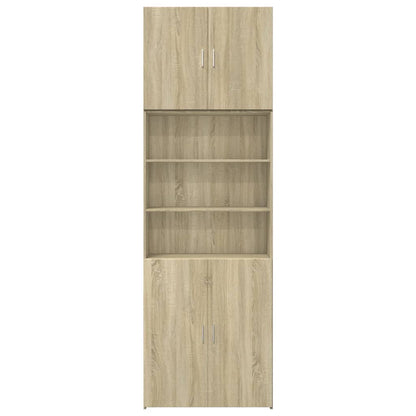 Skříň Highboard 80 X 42,5 X 249 Cm Kompozitní Dřevo