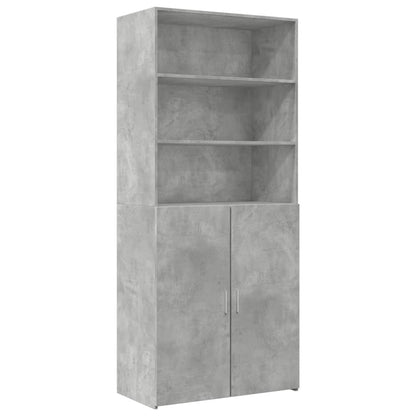 Skříň Highboard Betonově Šedá 80X42,5X249 Cm Kompozitní Dřevo