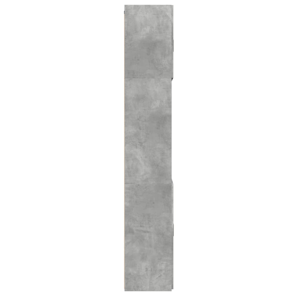 Skříň Highboard Betonově Šedá 80X42,5X249 Cm Kompozitní Dřevo