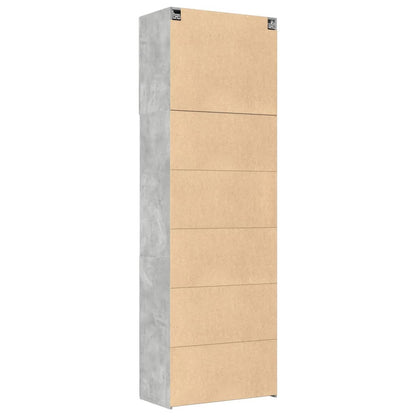 Skříň Highboard Betonově Šedá 80X42,5X249 Cm Kompozitní Dřevo