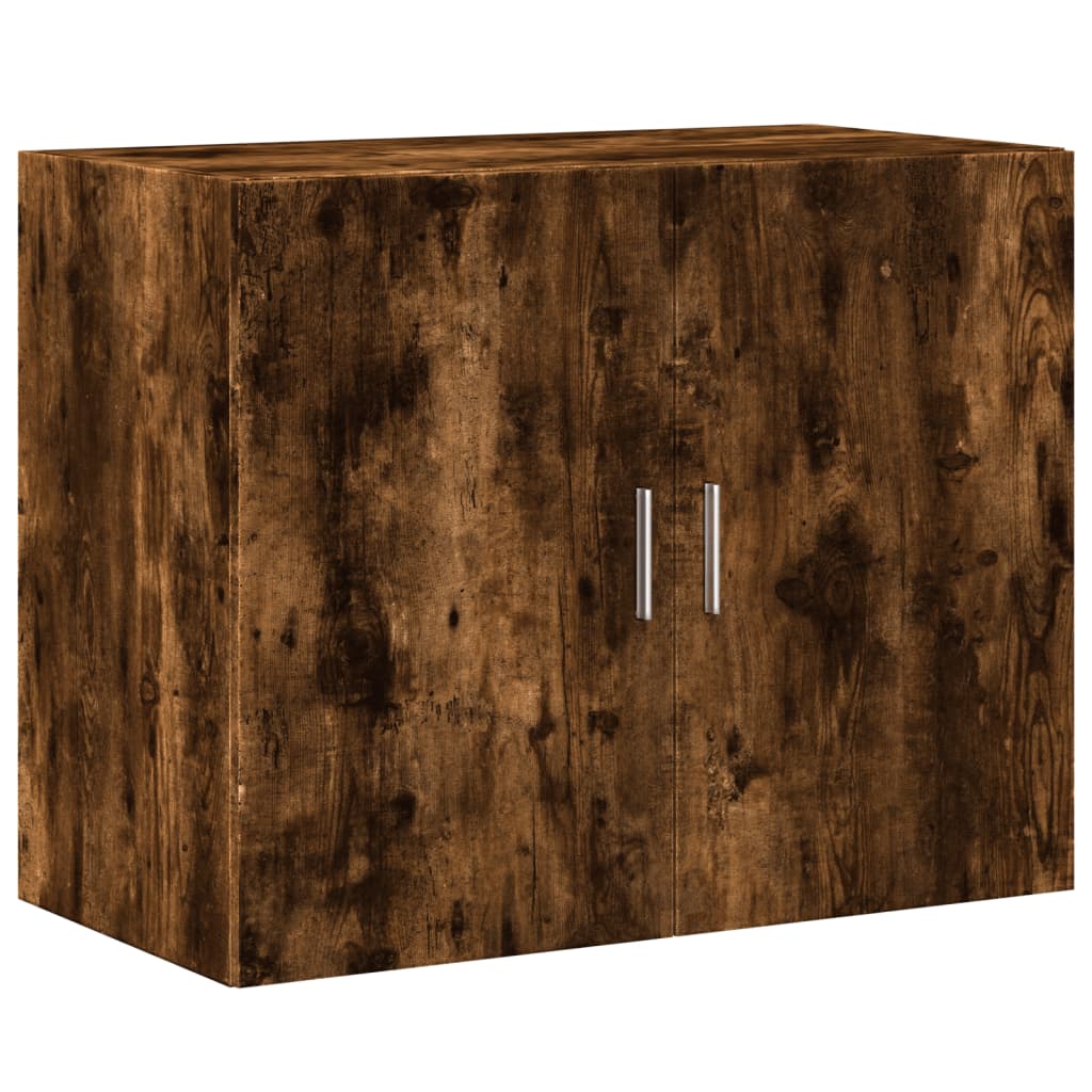 Skříň Highboard Kouřový Dub 80 X 42,5 X 249 Cm Kompozitní Dřevo
