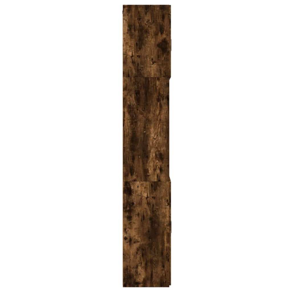 Skříň Highboard Kouřový Dub 80 X 42,5 X 249 Cm Kompozitní Dřevo