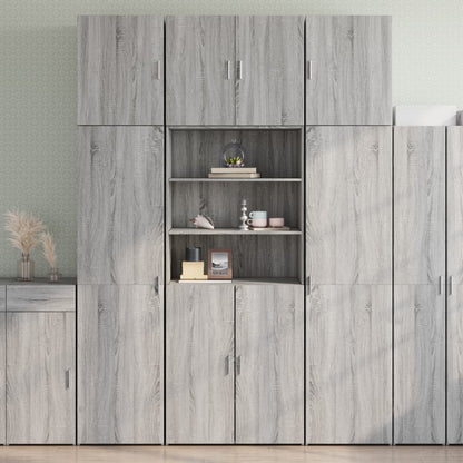 Skříň Highboard 80 X 42,5 X 249 Cm Kompozitní Dřevo