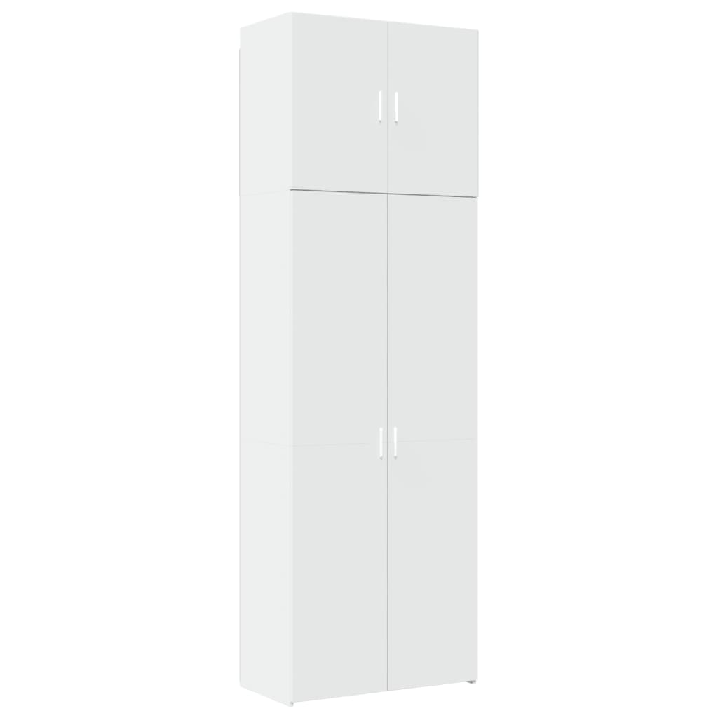 Skříň Highboard 80 X 42,5 X 249 Cm Kompozitní Dřevo