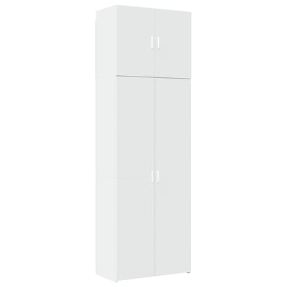 Skříň Highboard 80 X 42,5 X 249 Cm Kompozitní Dřevo