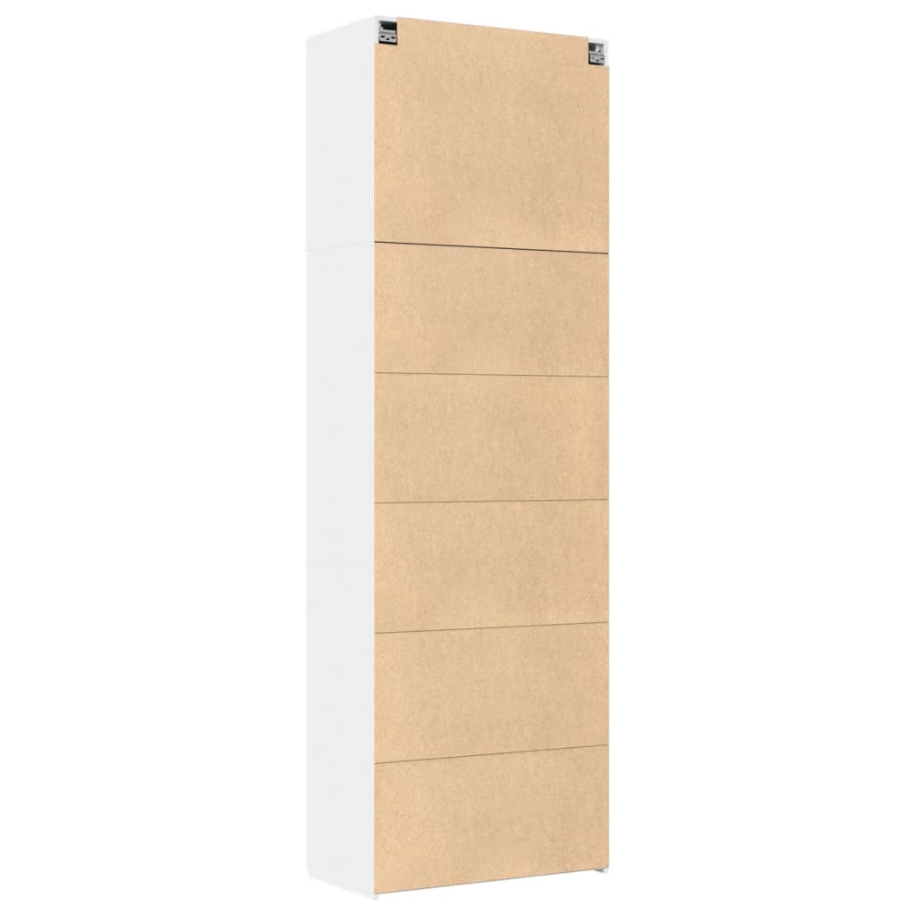 Skříň Highboard 80 X 42,5 X 249 Cm Kompozitní Dřevo